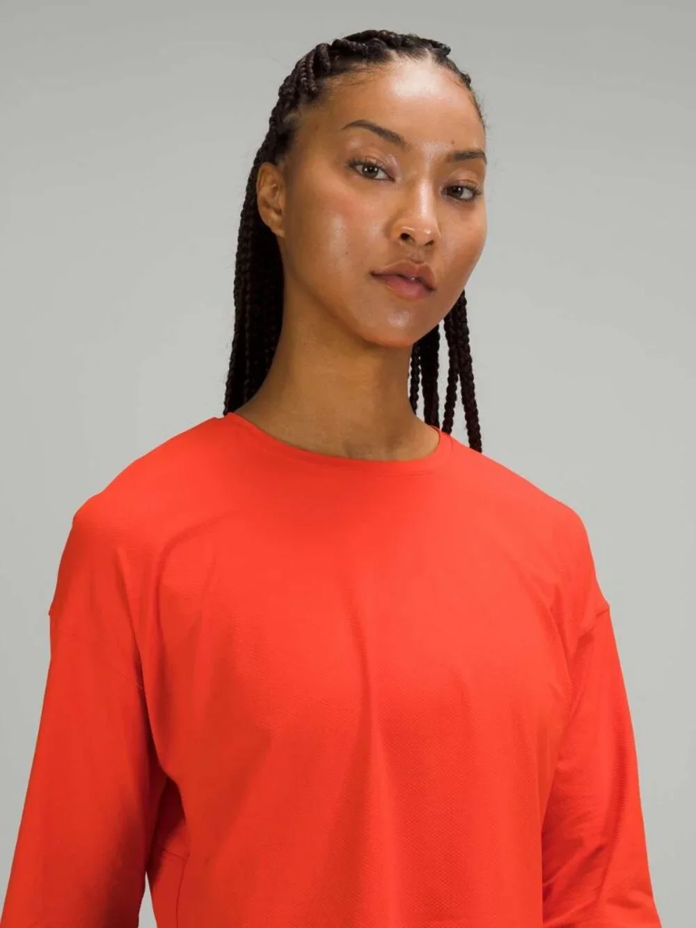 Lululemon Muscle Love Long Sleeve In Autumn Red Training Activewear